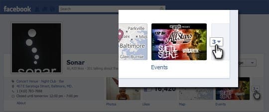Place the "buy tickets" app above the fold on your Facebook Page