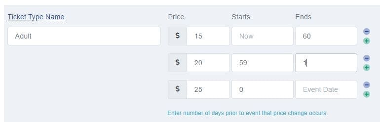 Automatic Ticket Price Increase