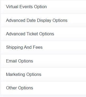 Extra Menu Options
