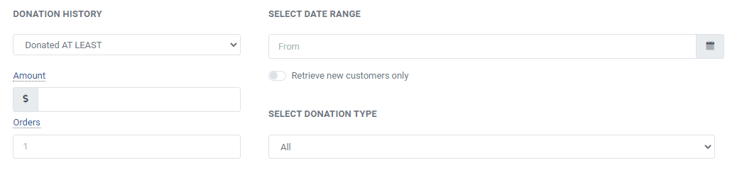 Donated at least