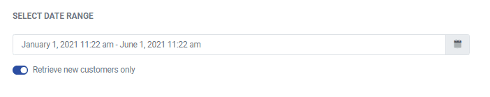 Donated at least date range search