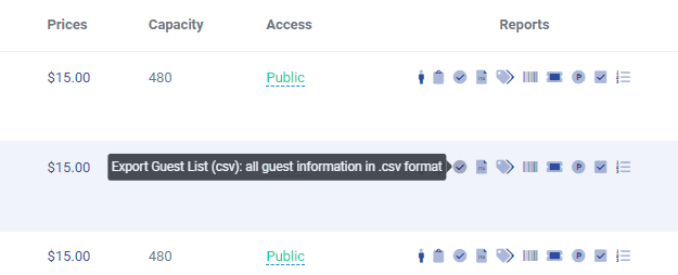 Export Guest List