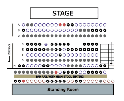 seating chart with check ins