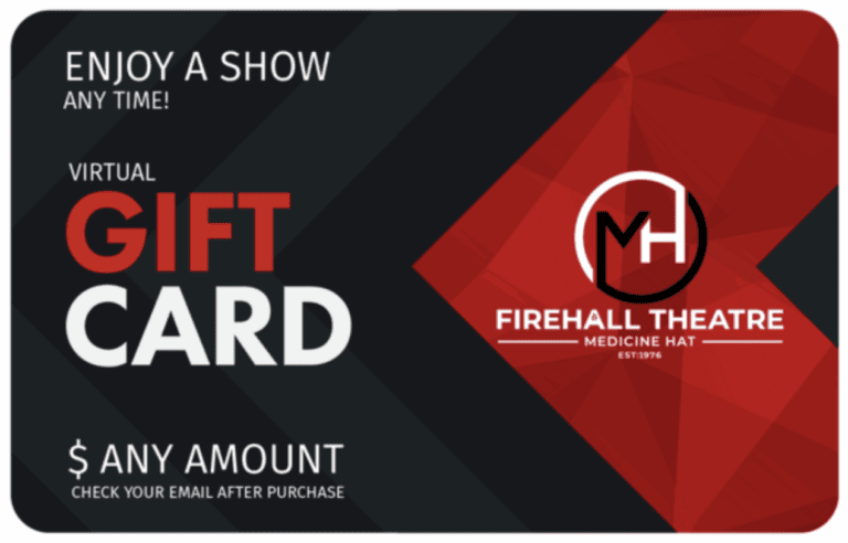 Examples of custom branded gift cards through ThunderTix to match a theatre's brand