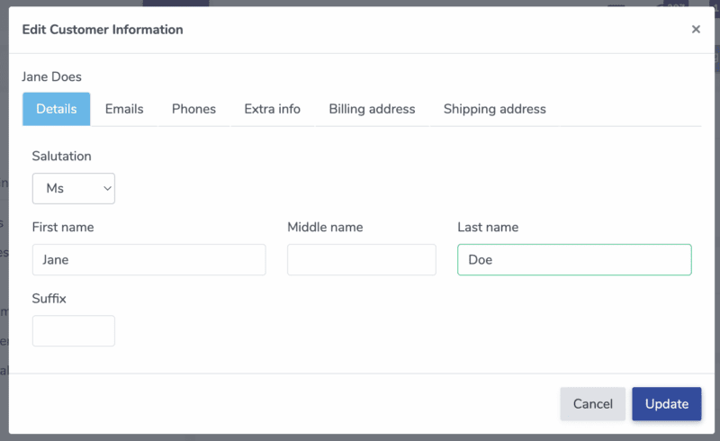 A quick view at the patron profile to show how simple and easy it is to end patron information in the ThunderTix CRM for ticketing.