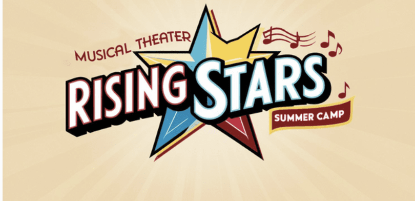 Rising Stars Musical Theater Summer Gamp graphic for general admission camp registration.