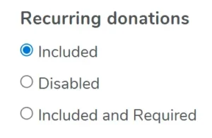 Recurring Donations