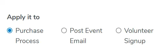 Select where the survey should apply