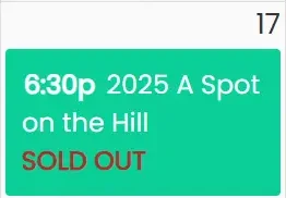Sold Out Message